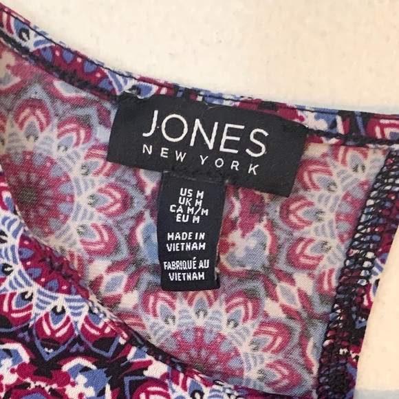 3/$30 - Jones New York Kaleidoscope Top Sz M - Picture 9 of 9